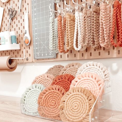 The Boho Macrame Coasters are now restocked and ready to go! ✨ Grab your favorite set before they run out again! 🤎 Macrame Lanyard, Macrame Coasters, Boho Macrame, Decorative Trays, Run Out, Ready To Go, Tray Decor, Lanyard, Macrame