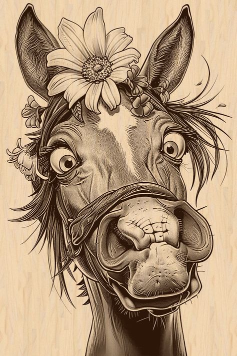 Funny Farm Animals Drawing, Old Cowboy Drawing, Cowgirl Art Drawing, Western Things To Draw, Free Clip Art Downloads, Bull Head Drawing, Animal Pencil Drawings, Donkey Drawing, Horse Clip Art