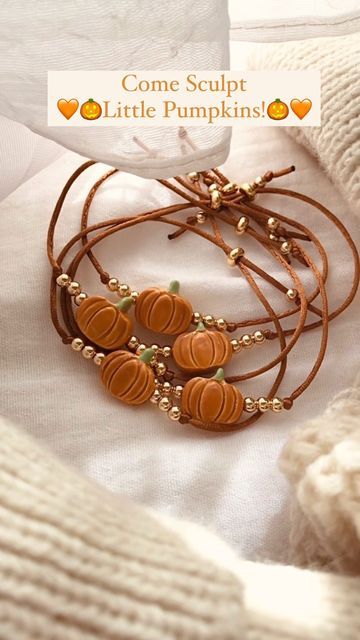 Pumpkin Bracelet, Clay Pumpkin, Pumpkin Jewelry, Clay Bead Bracelets, Clay Bracelets, Product Based Business, Diffuser Jewelry, Clay Bracelet, Diffuser Bracelets