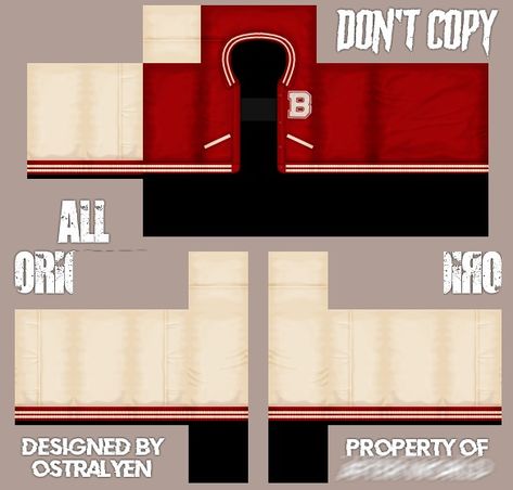 Roblox Shirt Template Free, Roblox Jacket, Varsity Jacket Red, Clothing Templates, Basketball Clothes, Roblox Shirt, Shirt Template, Letterman Jacket, Baby Skin