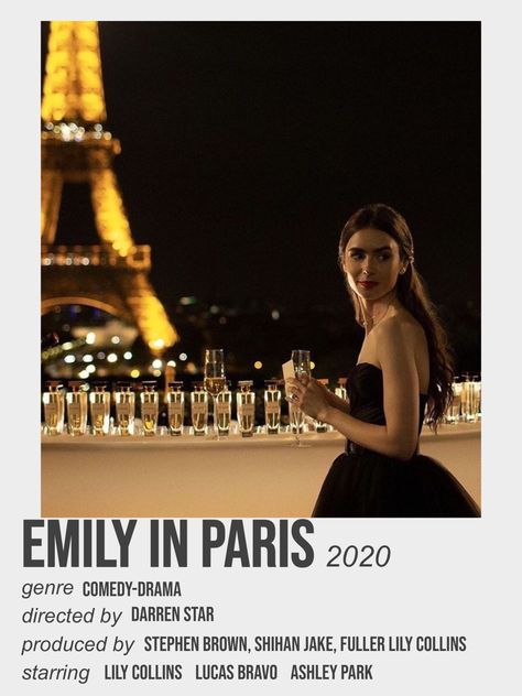 emily in paris minimalist polaroid movie poster Emily In Paris Poster, Paris Poster Vintage, Paris Movie, Camille Razat, Movie Character Posters, Film Polaroid, Iconic Movie Posters, Movie Card, Girly Movies