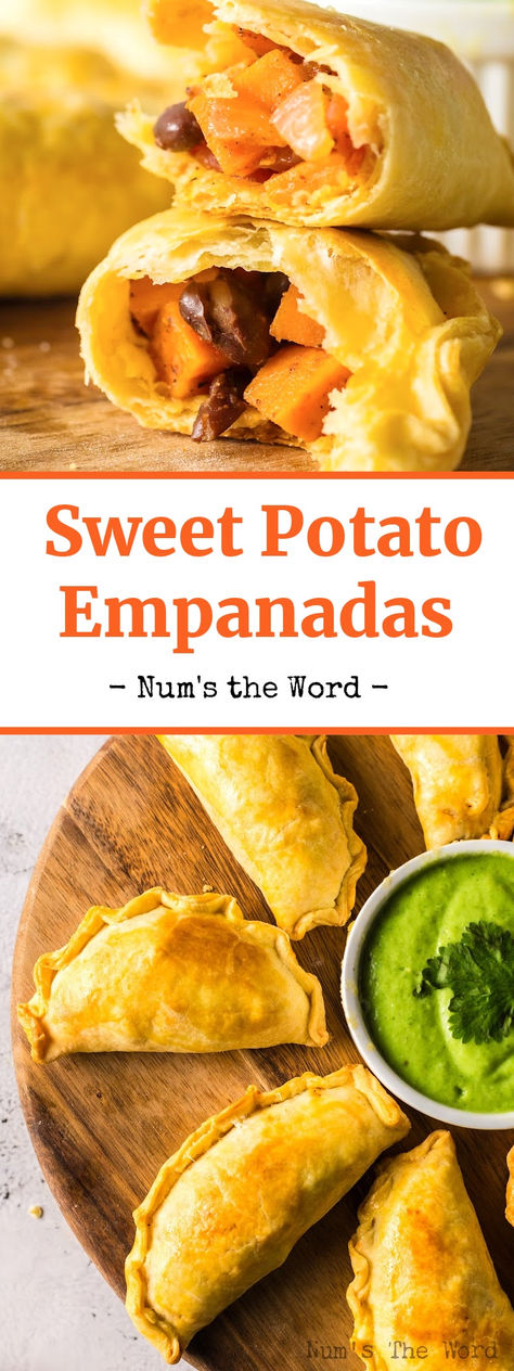 These Sweet Potato Empanadas are mouth-watering and comforting! They’re easy to make and packed with nutrition too! #numstheword #sweetpotatoempanadas #sweetpotatoempanadarecipe #sweetpotatoempanada #empanadarecipesweetpotato #sweetpotatoempanadasrecipe #blackbeansweetpotatoempanadas #sweetpotatoandblackbeanempanadas #sweetpotatoblackbeanempanadas #easysweetpotatoempanadas #sweetpotatoempanadafilling Sweet Potato Empanadas, Potato Empanadas, Easy Appetizers, Mouthwatering Recipes, Favorite Appetizers, Sweet Potato Recipes, Family Favorite Meals, Best Appetizers, Amazing Recipes