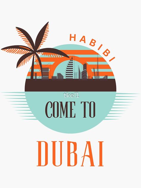 Dubai Stickers, Habibi Come To Dubai, Travel Doodles, Dream Country, Travel Locations, Adventure Book, Sticker Collection, Scrapbook Stickers, Preschool Activities