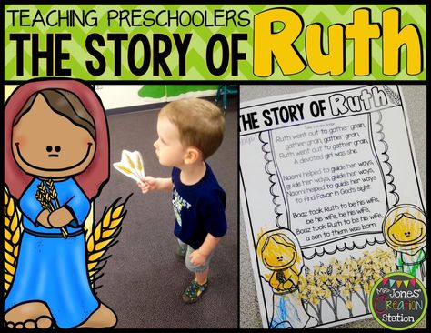 Ruth Bible, The Story Of Ruth, Ruth And Naomi, Toddler Bible, Preschool Bible Lessons, Christian Activities, Mrs Jones, Bible Story Crafts, Preschool Bible