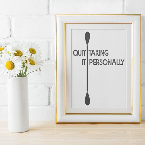 QTIP, Quit Taking It Personally, Printable quotes, Motivational Print, Wall Decor, Typography Print, Quote wall art, Inspirational quotes This printable wall art is perfect for your home or office! Printable inspirational quote that will remind you not take things personally! QTIP! High quality digital prints that are easy to hang on any wall. Makes a great addition to any room in your home or office, and is perfect for adding some extra inspiration and motivation to your life. Qtip Quit Taking It Personally, Not Take Things Personally, Art Inspirational Quotes, Printable Inspirational Quotes, Digital Art Printables, Art Printables, Motivational Prints, Quote Wall Art, Print Wall Decor