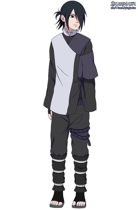 Outfit by @flaviavitoriamontalvao Sasuke Uchiha Outfit, Uchiha Outfit, Sasuke Outfit, Menma Uzumaki, Naruto Uchiha, Anime Demon Boy, Naruto Boys, Naruto Oc Characters, Anime Ninja