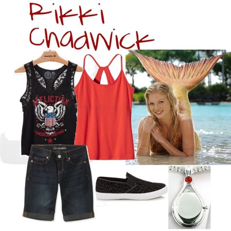 Rikki Chadwick - H2O: Just Add Water by magikate on Polyvore featuring AÃ©ropostale, Patagonia, H2O+, women's clothing, women's fashion, women, female, woman, misses and juniors Water Outfit Ideas, Water Outfit, Rikki Chadwick, Rikki H2o, Casual Outfits Cute, Water Fashion, H2o Just Add Water, H2o Mermaids, Disney Fun Facts