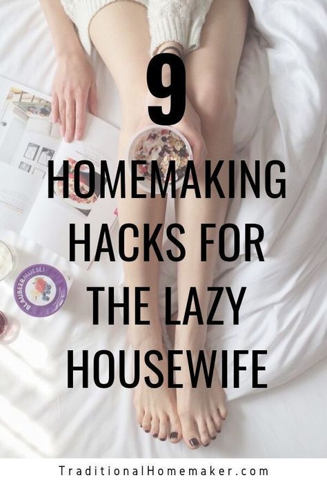 I can be so lazy. Not always, but enough to make me develop some lazy routines.Keep reading to discover some of my homemaking hacks for the lazy housewife. Stay At Home Housewife Schedule, Housewife Routine Stay At Home, Stay At Home Wife Routine, Homestead Cleaning, Lazy Housewife, Housewife Hacks, Traditional Homemaking, Homestead Family, Homemaking Hacks