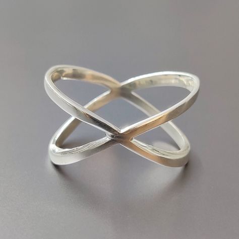 925 Sterling Silver, Sterling Silver, Silver Band, 925 Silver Band, Gift For Her, Handmade Ring, Plain Rings, Cross Ring, Silver Ring, Gifts For Her, Birthday Gift Rings Cross, Silver Ring Simple, Dainty Silver Ring, Sterling Silver Rings Simple, Wide Silver Ring, Plain Ring, Mens Silver Jewelry, Plain Rings, Silver Rings Simple