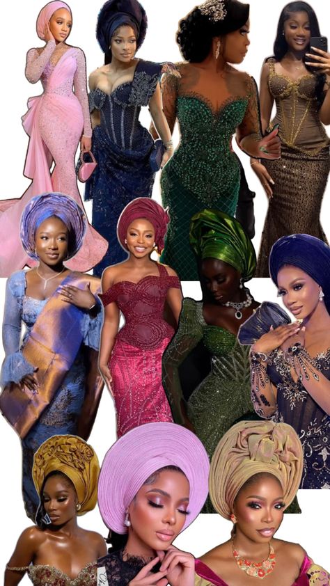 Nigerian gele and wedding styles Nigerian Clothing, Nigerian Gele, Nigerian Outfits, Nigerian Weddings, Guest Attire, Glamorous Wedding, Clothing Styles, Insta Story, Wedding Styles