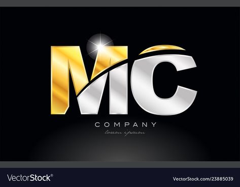 Mc Logo Design, Munna Bhai, C Alphabet, Mc Logo, Gold Vector, Alphabet Logo, Logo Icon Design, Photoshop Backgrounds Free, Galaxies Wallpaper