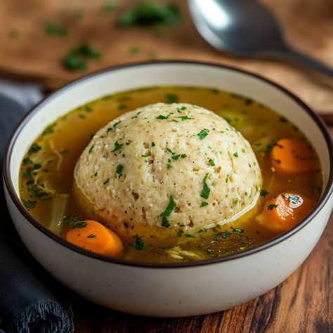 Matzo Ball Soup - Coolinarco.com Matzoball Soup, Hanukkah Foods, Matzoh Ball Soup, Matzo Ball Soup Recipe, Matzah Ball Soup, Matzo Balls, Matzah Ball, Matzo Ball, Jewish Cuisine