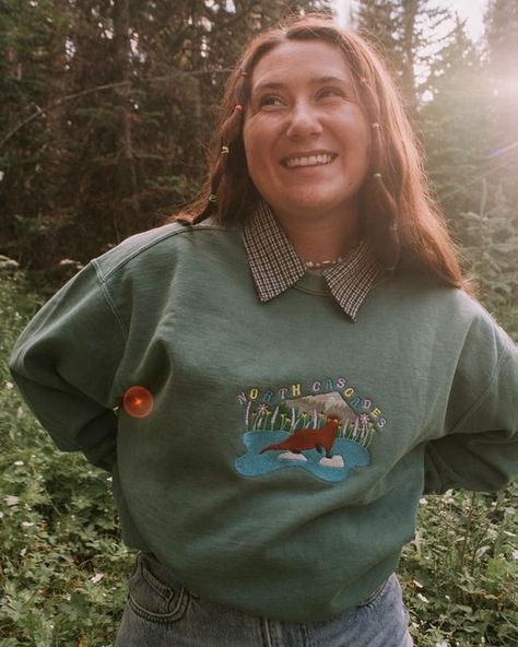 madi stitches on Instagram: "North Cascades will be live 7/29 @ 6pm MST! Use the button above to set a reminder 🥰" National Park Sweatshirt, Cascades National Park, Cascade National Park, North Cascades National Park, North Cascades, Color Free, Twill Tape, Pacific Northwest, Custom Clothes