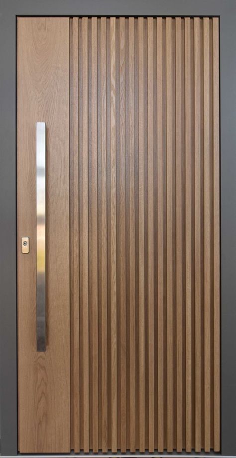 Pintu Interior, House Front Door Design, Modern Wooden Doors, House Main Door Design, Single Door Design, Main Entrance Door Design, Front Door Design Wood, Wooden Front Door Design, Sliding Door Design