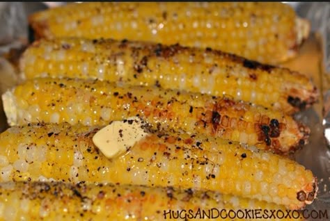 The Most Amazing Oven-Roasted Corn. Simple and completely amazing!!! Oven Roasted Corn, Grilled Corn On The Cob, Baked Corn, Fudge Recipe, Roasted Corn, Corn Recipes, Corn On The Cob, Grilled Corn, Side Recipes