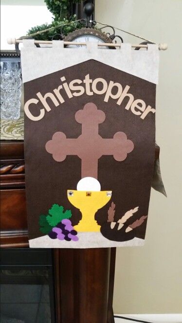 First Eucharist Banner, First Communion Banner Templates, Reconciliation Catholic, Communion Banners, First Communion Banner, Spring Lessons, Boys First Communion, Communion Ideas, First Communion Party