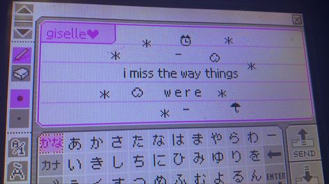 Purple Nokia Wallpaper, Purple Aesthetic Notes, Notes Header, Pictochat Aesthetic, Nintendo Aesthetic, Japan 90s, Text Aesthetic, Tech Aesthetic, Aesthetic Notes