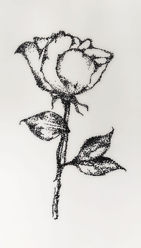 Ink Dot Art, Flowers Pointillism, Pointalism Art Easy, Pointalism Tattoos, Dot Work Drawing, Pointilism Art Ideas Easy, Pointillism Easy, Rose Pointillism, Pointillism Tattoos