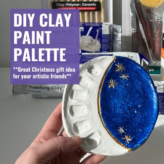 Diy Clay Paint Palette, Clay Paint Pallet Ideas, Painted Pallets Ideas, Clay Paint Pallet, Clay Painting Palette, Diy Clay Paint, Air Dry Clay Paint Palette, Diy Air Dry Clay Paint Palette, Paint Pallet Clay