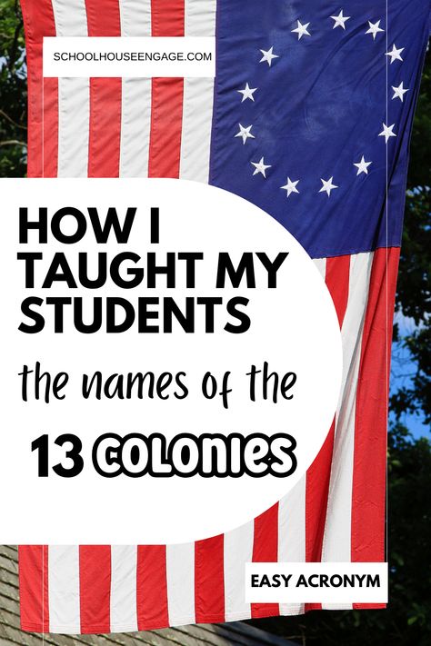 This acronym is the easiest way to get your students to memorize the 13 colonies in order on a map. 13 Colonies Projects, Think Acronym, 13 Colonies Map, Middle Colonies, The 13 Colonies, Assignment Ideas, Thirteen Colonies, 13 Colonies, American History Lessons