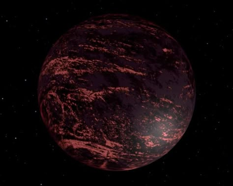 Meet TrEs-2b, the planet of eternal night. This alien world is less reflective than coal. Some scientists think an eerie deep red glow would emanate from its burning atmosphere – the air of this planet is as hot as lava. Aubree Planet, Sierra Planet, Abigail Planet, Tres-2b Planet, Alyssa Planet, Evie Planet, Planet Toi 1338 B, Me As A Planet, Dark Planet Aesthetic