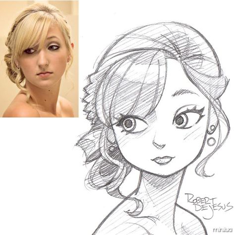 Artist draws strangers as anime characters - Album on Imgur Robert Dejesus, Disney Style Drawing, رسم كاريكاتير, Cartoon Drawings Of People, Draw Realistic, Person Drawing, Animation Character, Photo To Cartoon, Cartoon Sketches