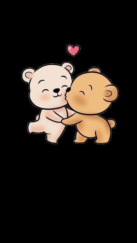 Teddy Bear Love Couple, Bear Panda Couple, Couple Teddy Bear, ليلو وستيتش, Teddy Bear Images, Teddy Bear Wallpaper, Best Friends Cartoon, Bff Drawings, Cute Mobile Wallpapers