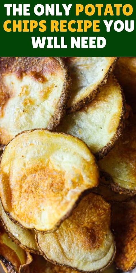 Easy air fryer potato chips recipe using just a few simple ingredients! Homemade chips are always better, they are healthy, crunchy and simply the best. Healthy Potato Chips, Chips In The Air Fryer, Air Fryer Chips, Air Fryer Potato Chips, Potato Chips Recipe, Air Fryer Potato, Fried Potato Chips, Healthy Potato, Potato Chip Recipes