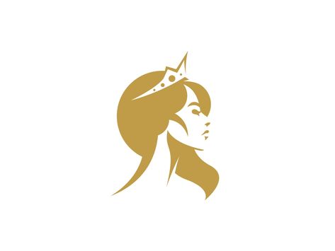 Queen by Oleg Martcenko Woman Logo, Logo Images, Design Inspiration, Crown, Queen, Design