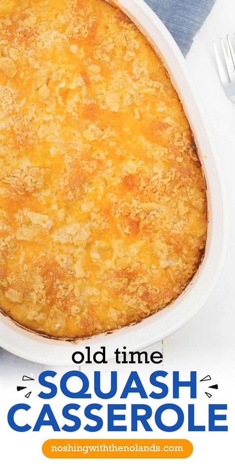 Overhead shot of Old-Fashioned Squash Casserole in a white oval dish. Cheesy Yellow Squash Casserole, Sweet Squash Casserole, Thanksgiving Squash Casserole, Baked Squash Casserole, Easy Squash Casserole Simple, Recipe For Squash Casserole, Squash Casserole With Ritz Crackers, Squash Casseroles, Yellow Squash Casserole Recipe