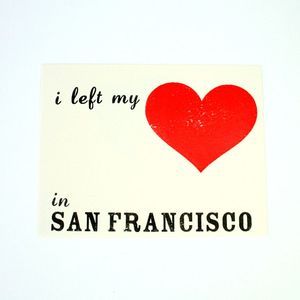 missing you card I Left My Heart In San Francisco, City Paper, Miss California, Paper City, Living In San Francisco, Miss You Cards, California Love, California Dreaming, San Fran