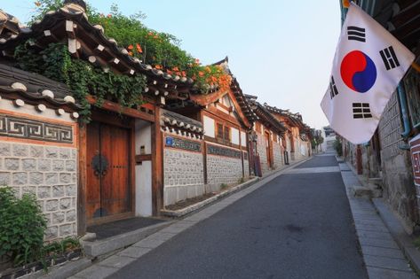 South Korean Architecture, Korean Road, Korean Place, Korean Country, Korean Landscape, South Korea Landscape, Korean Vibes, Korean House, Korea Landscape