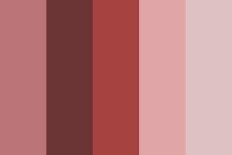 Rosy Blush Color Palette Dessert Rose Color Palette, Deep Blush Color, Rosy Color Palette, Color Emotions, Raspberry Blush, Rosy Blush, Nude Color Palette, Blush Color Palette, Oc Board