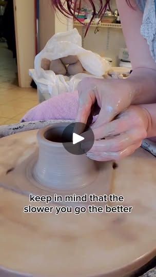 54K views · 624 reactions | Using the 'three pull' method of throwing. #throwingpottery #throwing #ceramictutorials #tutorial #pottery #ceramics #potterytiktok | Ceramics Posting Hand Built Pottery Templates, Ceramic Videos, Pottery Templates, Pottery Throwing, Hand Built Pottery, Thrown Pottery, Pottery Ceramics, Hand Built, Ceramics