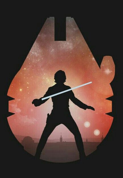 Jedi Silhouette, Luke Skywalker Silhouette, Star Wars Art Painting, Star Wars Silhouette, Spray Paint Artwork, Star Wars Painting, Star Wars Background, Millenium Falcon, Star Wars Tattoo