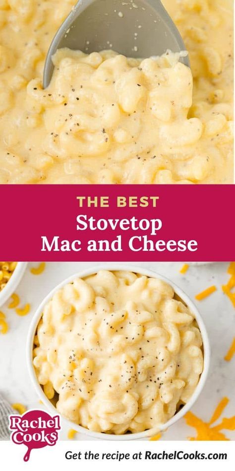 Put away the box! This stovetop mac and cheese takes just a little more time but the results are so worth it: creamy, cheesy, and all-around irresistible. Stove Top Mac And Cheese, White Mac And Cheese, Easy Mac N Cheese Recipe, Easy Mac N Cheese, Cheesy Mac And Cheese, Stovetop Mac And Cheese, Easy Mac And Cheese, Making Mac And Cheese, Stove Top Recipes