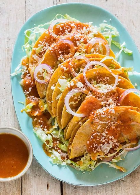 Mexican Potatoes, Fried Tacos, Hispanic Recipes, Chorizo And Potato, Recipes With Flour Tortillas, Tacos Dorados, Vegetarian Mexican, Potato Tacos, Mexican Foods