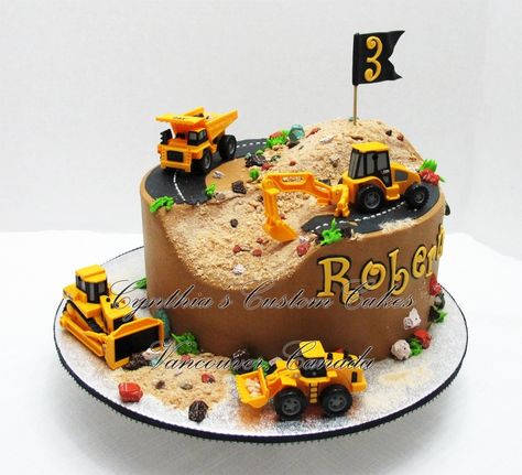 Cake? Construction Site Cake, Construction Birthday Party Cakes, Digger Cake, Munchkin Land, Construction Birthday Cake, Truck Birthday Cakes, Construction Cake, 4th Birthday Cakes, 2 Birthday Cake