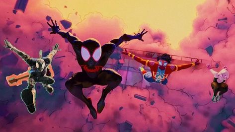 Spiderman Scene, Sipder Man, Marvel App, All Spiderman, Deadpool And Spiderman, Scene Wallpaper, Across The Spider Verse, Lockwood And Co, Spiderman Artwork