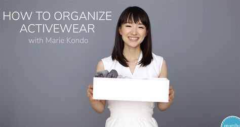 Clean-up queen Marie Kondo is here with the basic steps you need to organize your activewear and workout clothes. Workout Clothes Storage, Organize Workout Clothes, Clothes Storage Ideas, Kids Clothes Organization, Target Heart Rate, Closet Cleaning, Organizational Ideas, Konmari Method, Heart And Lungs