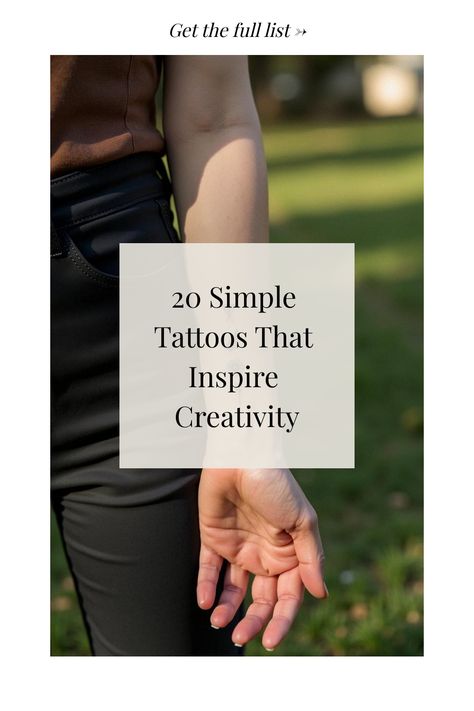 20 Simple Tattoos That Inspire Creativity Simple Elegant Tattoos For Women, Tattoo Ideas Line Art, Tattoo Ideas Line, Line Tattoos For Women, Classy Tattoos For Women, Unique Wrist Tattoos, Trash Polka Tattoo, Small Tattoo Ideas, Tasteful Tattoos