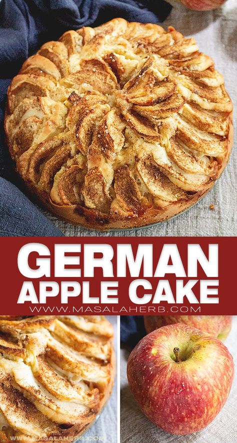 German Apple Cake Recipe, German Apple Cake, German Food Authentic, German Desserts, Apple Cake Recipe, Apple Recipes Easy, Cake Recipes Easy Homemade, Torte Cupcake, Apple Dessert Recipes