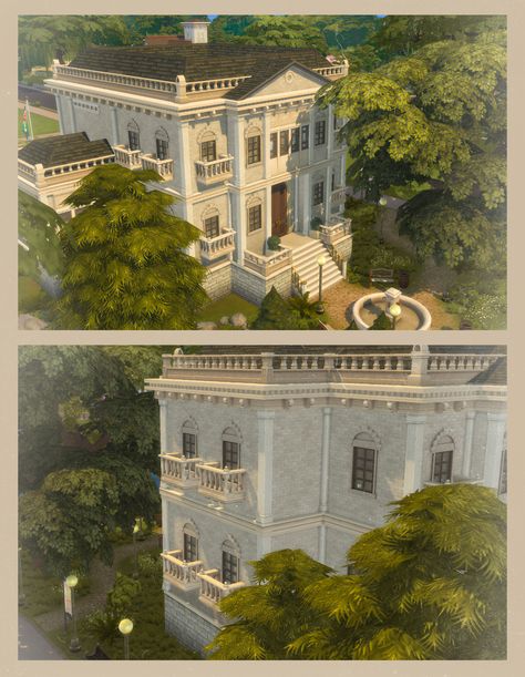 You can download the building from the boosty link or from my gallery. 🦣✨ #sims4 #thesims4 #sims #симс4 ##TS4 #ts4lots #tsr #TheSims #thesims4lots #nocc Sims 4 No Cc, Sims 4 Decades Challenge, The Sims 4 Lots, Sims Freeplay Houses, Sims 4 Speed Build, Vintage House Plans, Sims 4 House Design, Sims Building, Sims House Plans