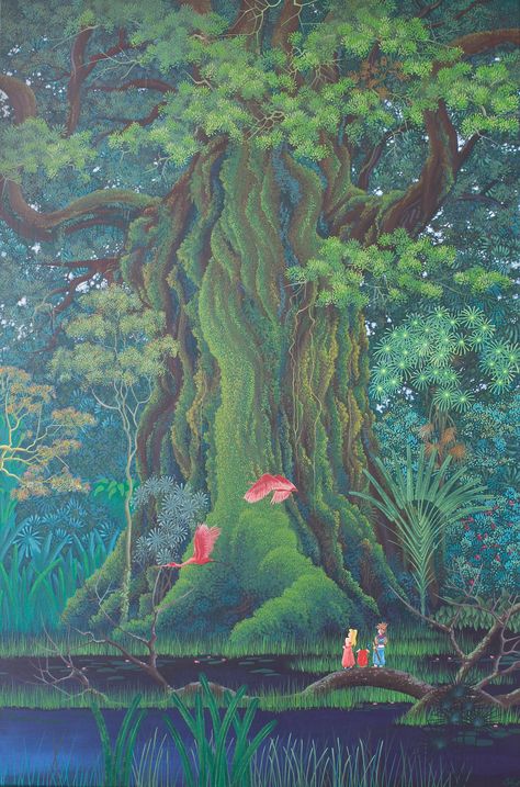 Trials Of Mana, Secret Of Mana, Nature Drawing, Garden Painting, Tarot Art, Fairytale Art, Mystical Art, Pc Game, Ethereal Art