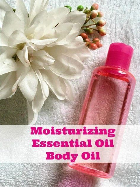 homemade body oil recipe- all natural and easy #diybeauty #essentialoils Diy Body Oils For Skin, Homemade Body Oil, Body Oil Gel, Diy Body Oil, Body Spray Recipe, Body Oil Recipe, Body Oil Diy, Massage Oils Recipe, Recipe Design