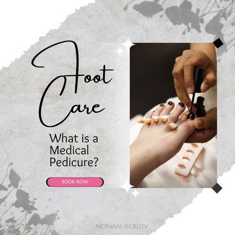 Instead, the procedure combines that of a traditional pedicure with podiatry care, including treating calluses, cross toes, bunions, athlete's foot, ingrown nails, nail discoloration, and nail fungus. Medical pedicures are customized to what your feet need as opposed to just simple aesthetics. They're specific and very thorough, paying close attention to the health of your nails and skin not just how they look. #itsnervani #hudsonvalleyny #orangecountyny #845ny #healthynails #footcare Medical Pedicure, Beauty Education, Nail Discoloration, Simple Aesthetics, Beauty Quotes Inspirational, Beauty Room Salon, Ingrown Nail, Athletes Foot, Face Wrinkles