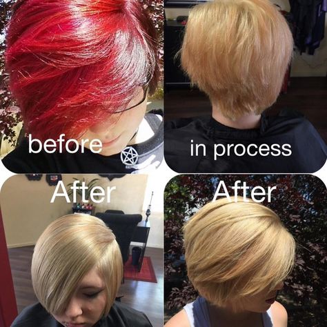 Stripping Red Out Of Hair, Locks Hair, Mane Addicts, Red To Blonde, Hair Extentions, Bronde Haircolor, Bright Blonde, Hair Studio, Everyday Hairstyles