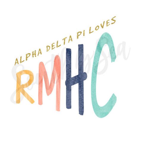 Rmhc Adpi, Adpi Rmhc, Alpha Delta Pi Graphics, Adpi Philanthropy, Adpi Recruitment, Adpi Graphics, Adpi Shirts, Pinboard Ideas, Phi Mu Shirts