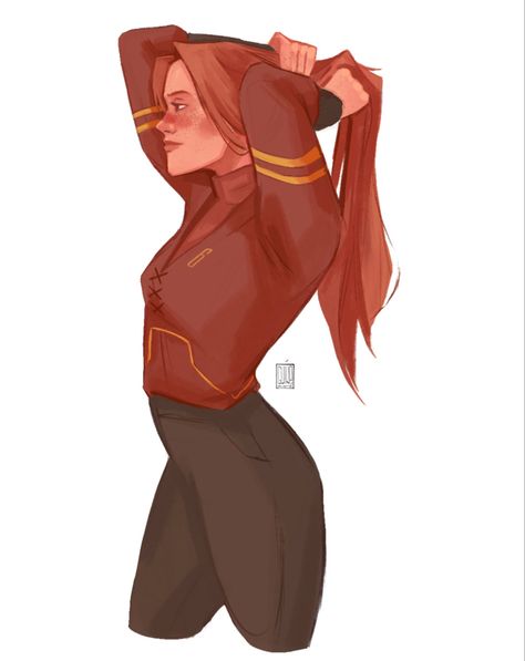 Ron Weasley Fan Art, Ginny Weasley Fan Art, Harry Potter Ginny, Arthur Weasley, Κούρεμα Bob, Haircut Tip, Harry And Ginny, Disney Princess Fashion, Harry Potter Artwork