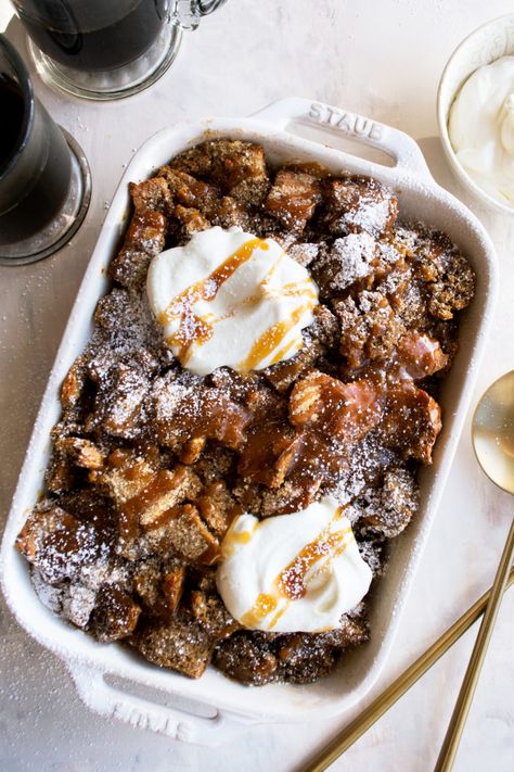 Irish Coffee Soda Bread Pudding + Authentic Ireland - The Original Dish Whiskey Caramel, The Original Dish, Coffee Soda, Irish Soda, Vanilla Whipped Cream, Irish Soda Bread, Soda Bread, Eat Fat, Irish Coffee